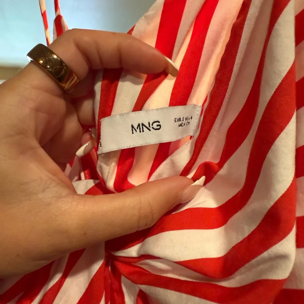 Mango Red and White Striped Dress - Picture 2 of 4